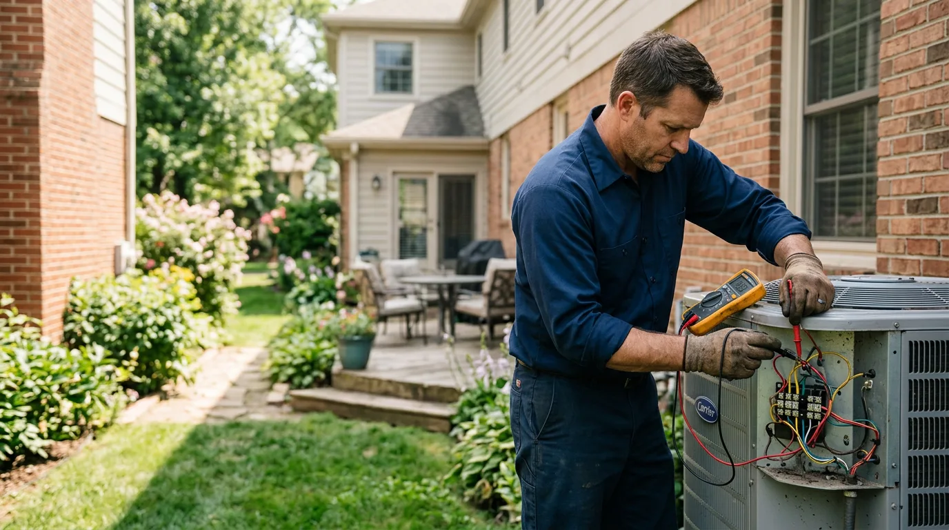 HVAC technician working near Mingo Junction, OH